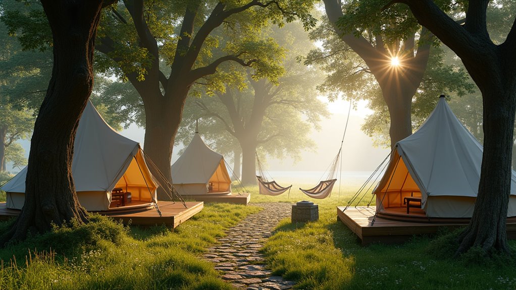 adult only camping retreats