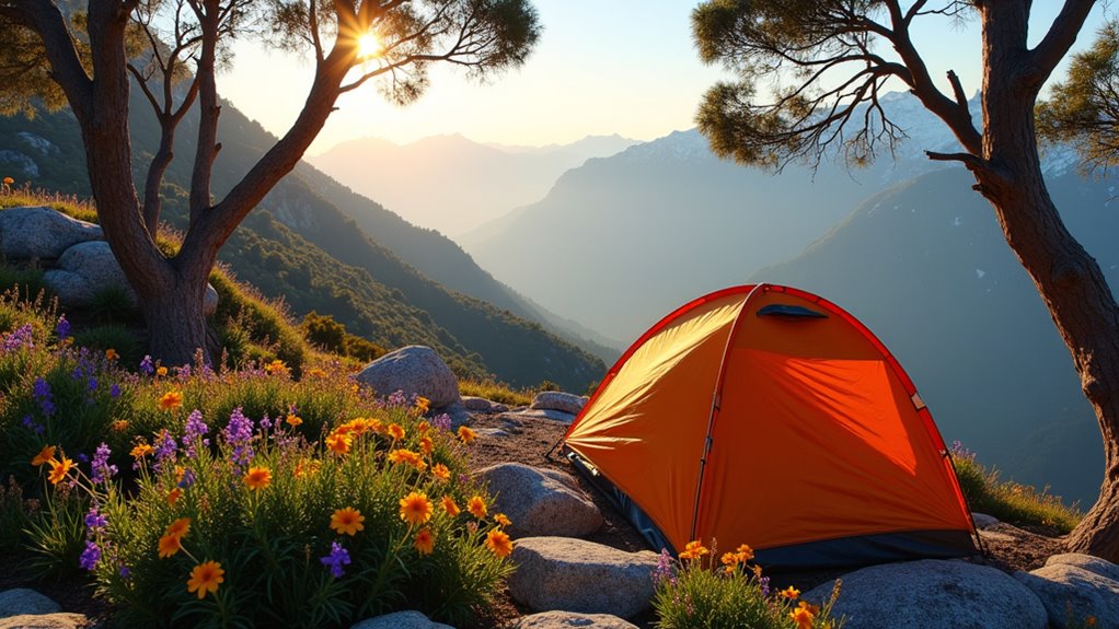 affordable alpine camping experience