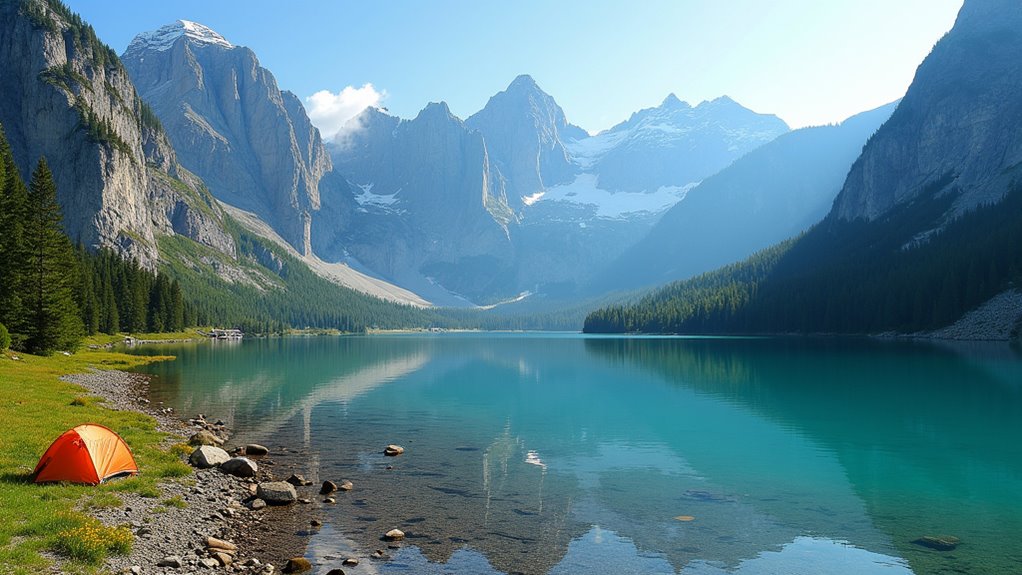 affordable alpine mountain camping