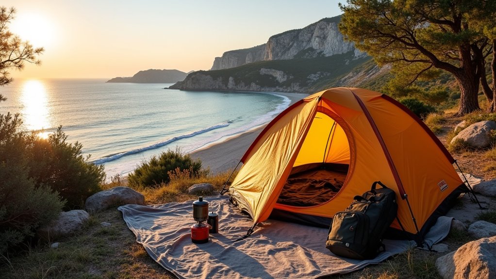 affordable coastal camping albania