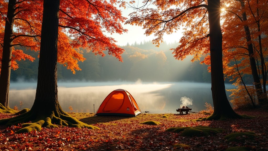 affordable fall foliage camping