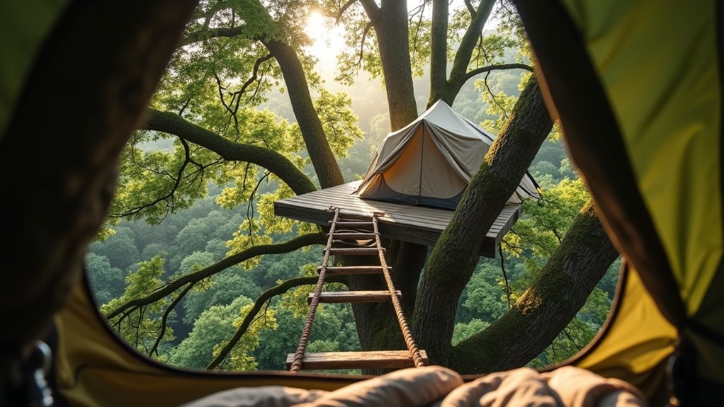 affordable treetop camping options