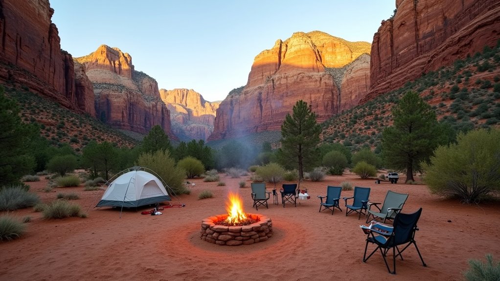 affordable zion camping experience