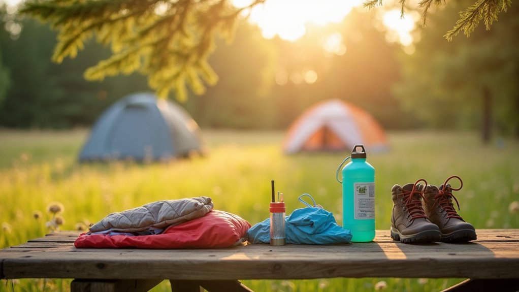 age specific camping packing