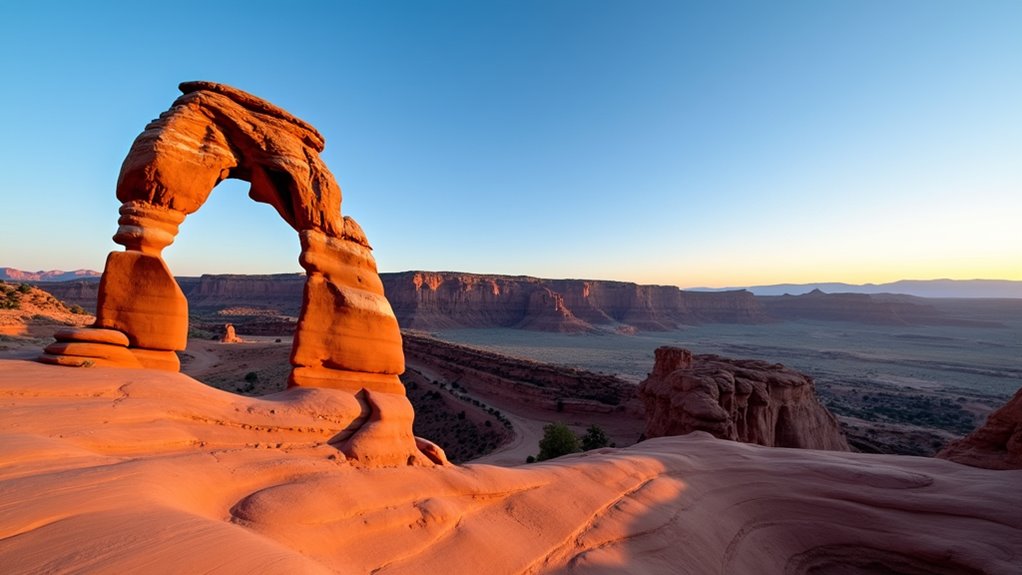 alien red sandstone formations