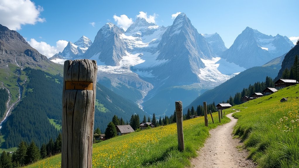 alpine trail refuges glaciers
