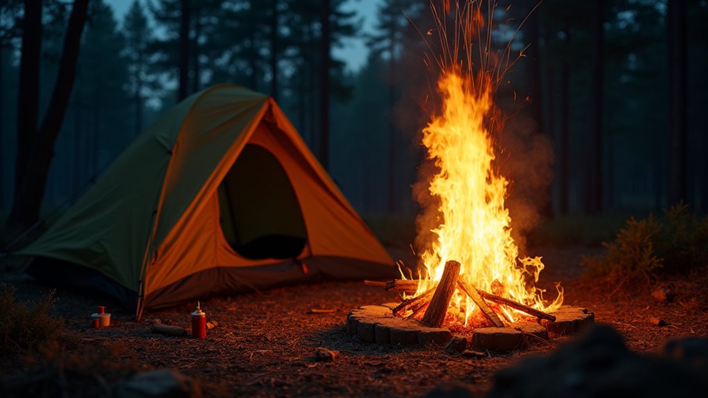 always supervise campfires safely