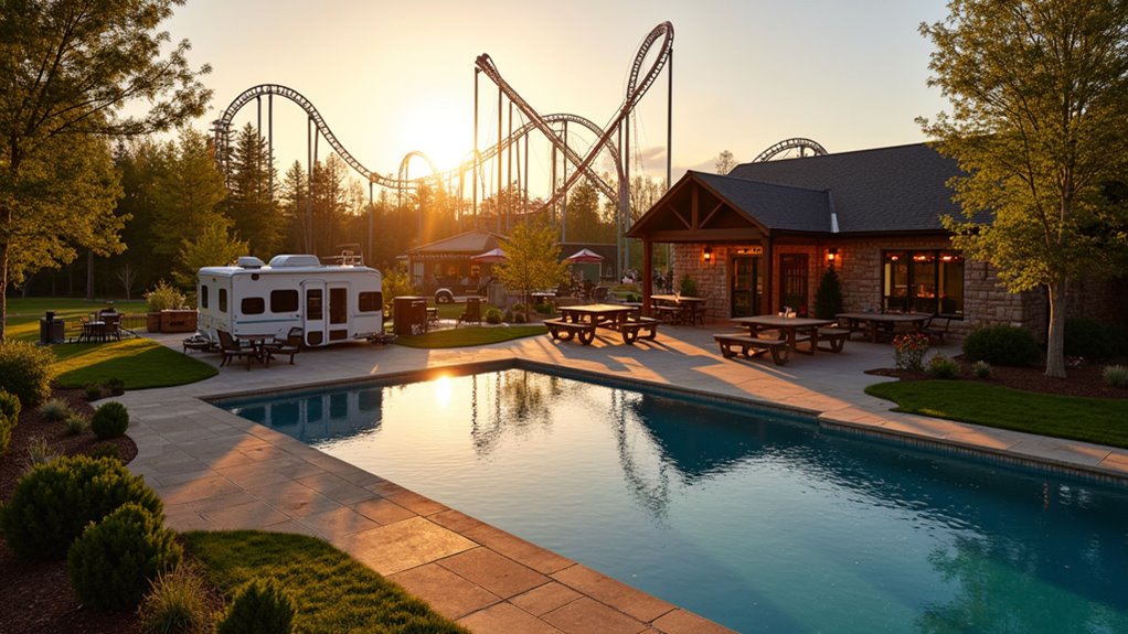 amusement park camping amenities