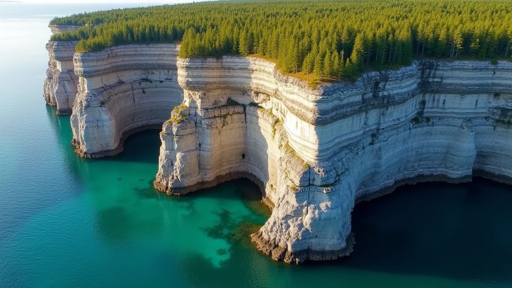 ancient limestone formation sculpting