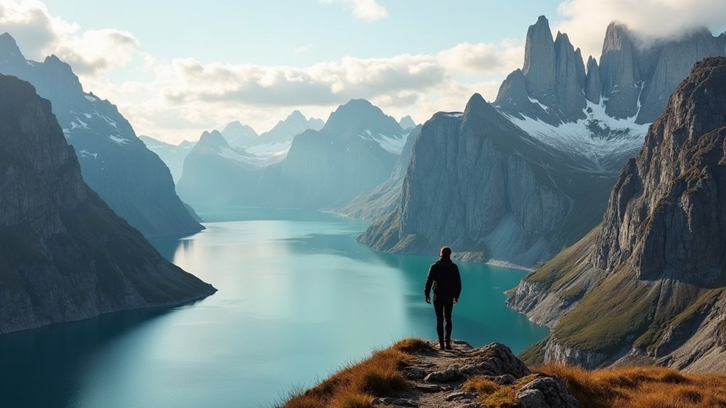 arctic fjord hiking adventure