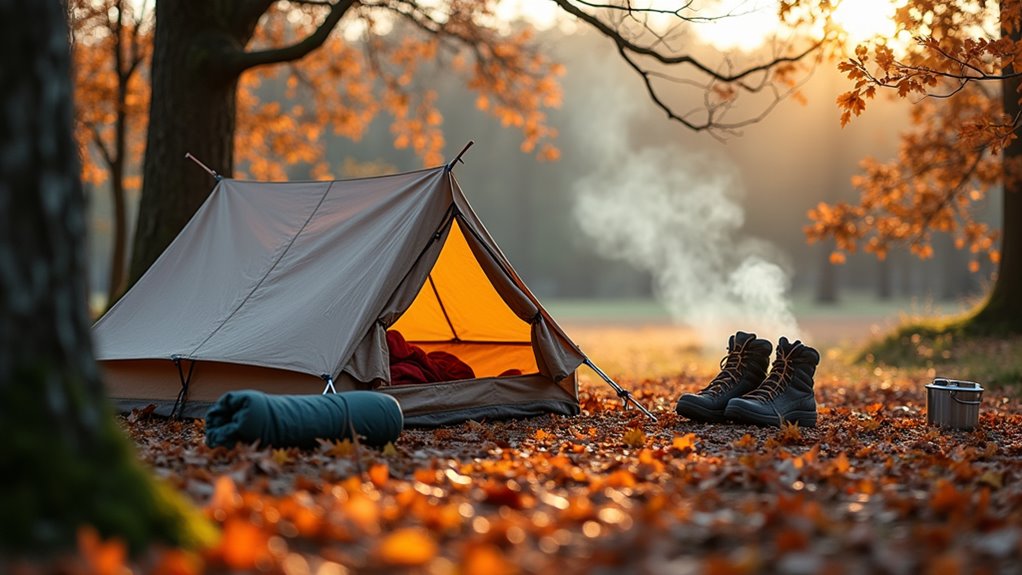 autumn camping saves money