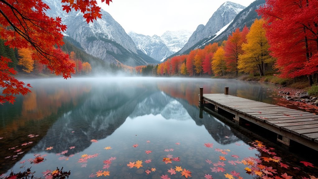autumn trees and scenic drives