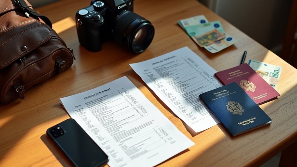 back up important travel documents