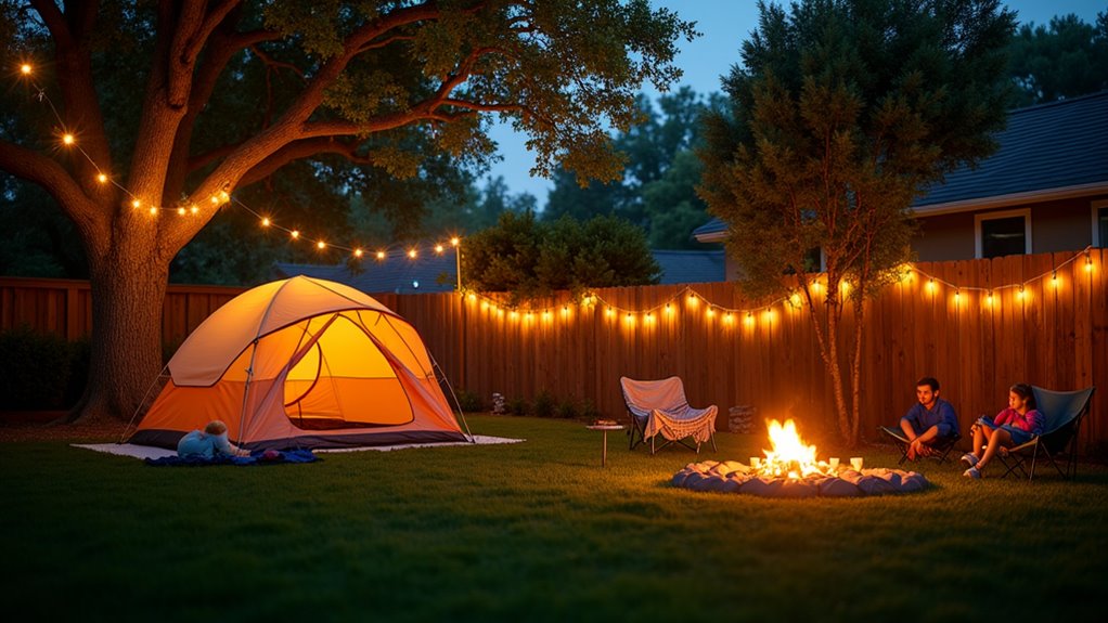 backyard camping family traditions