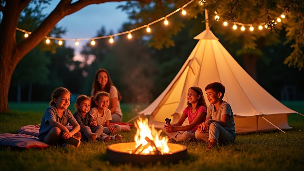 backyard family camping traditions