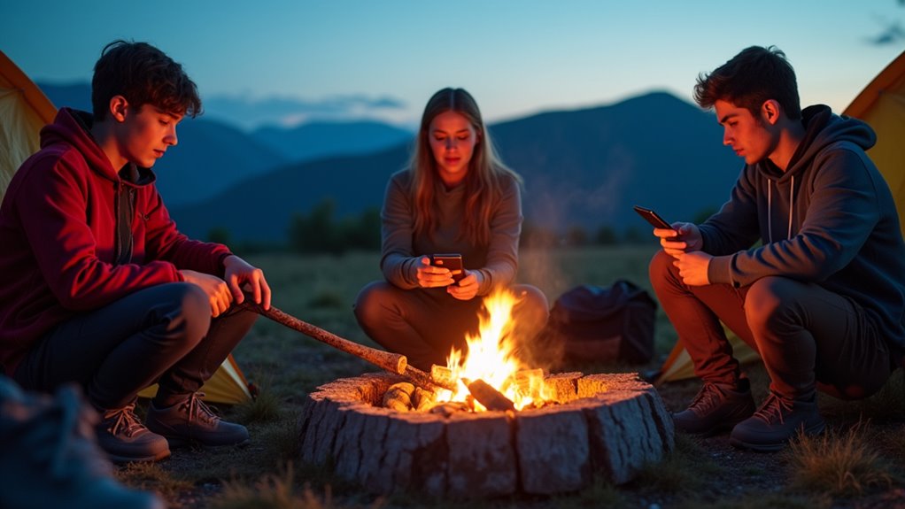 balance screen time outdoors