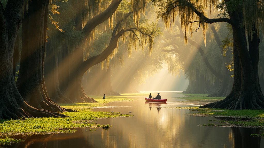 bayou kayaking with wildlife