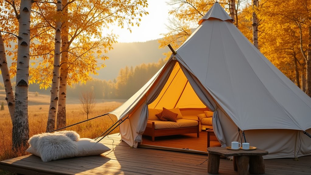best seasons for glamping