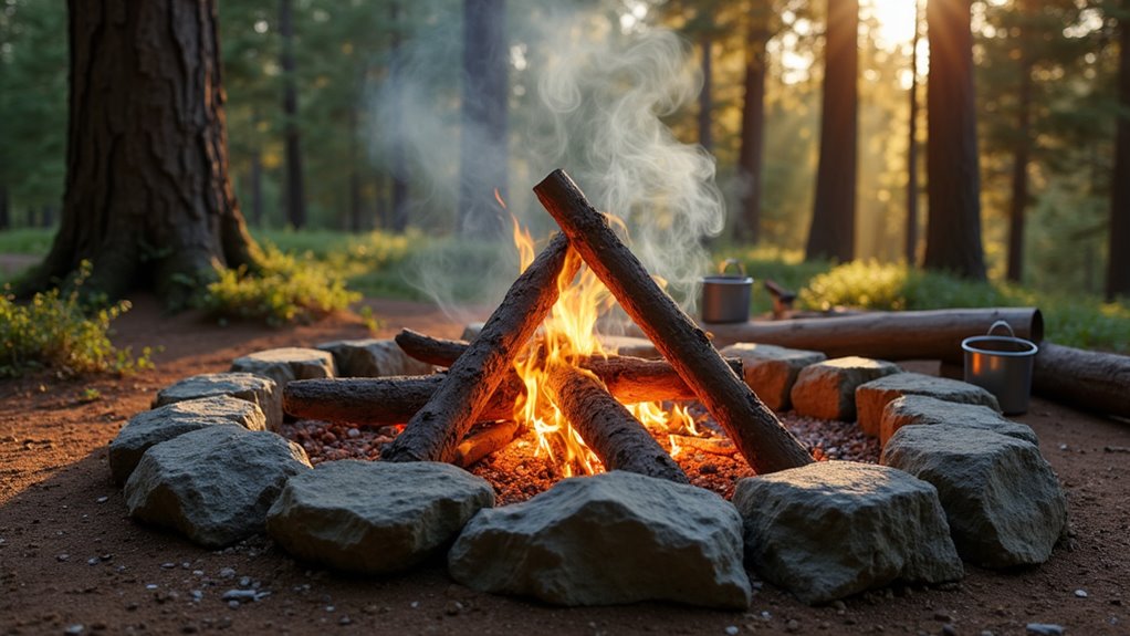 build extinguish campfire safely
