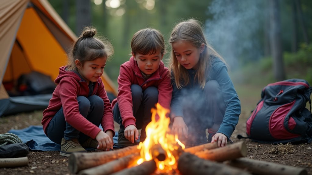 building confidence through camping
