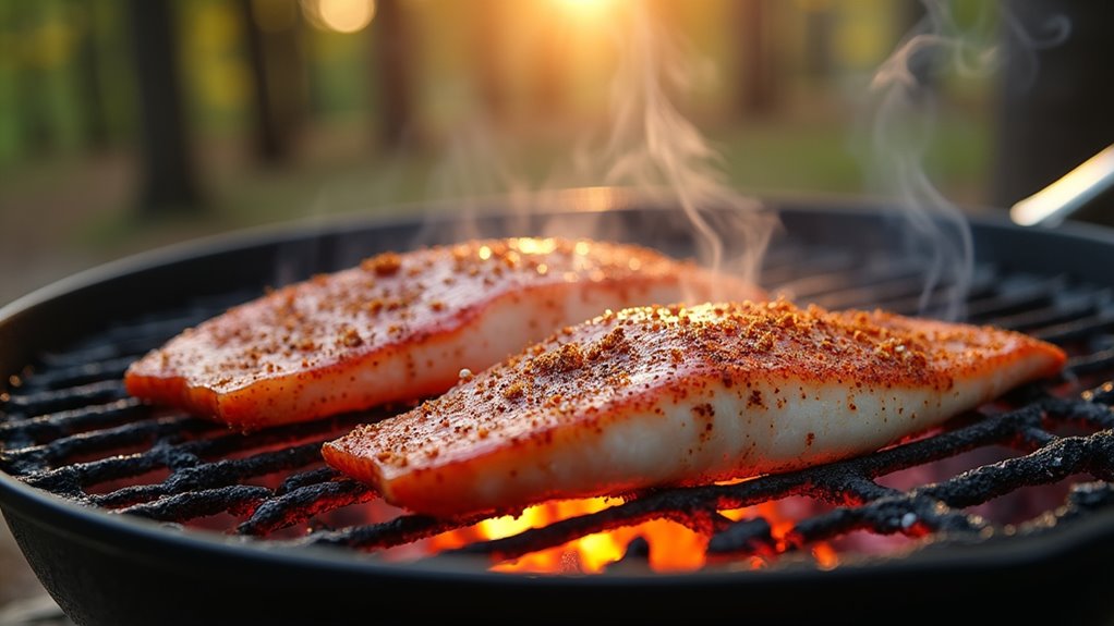 cajun spiced grilled snapper