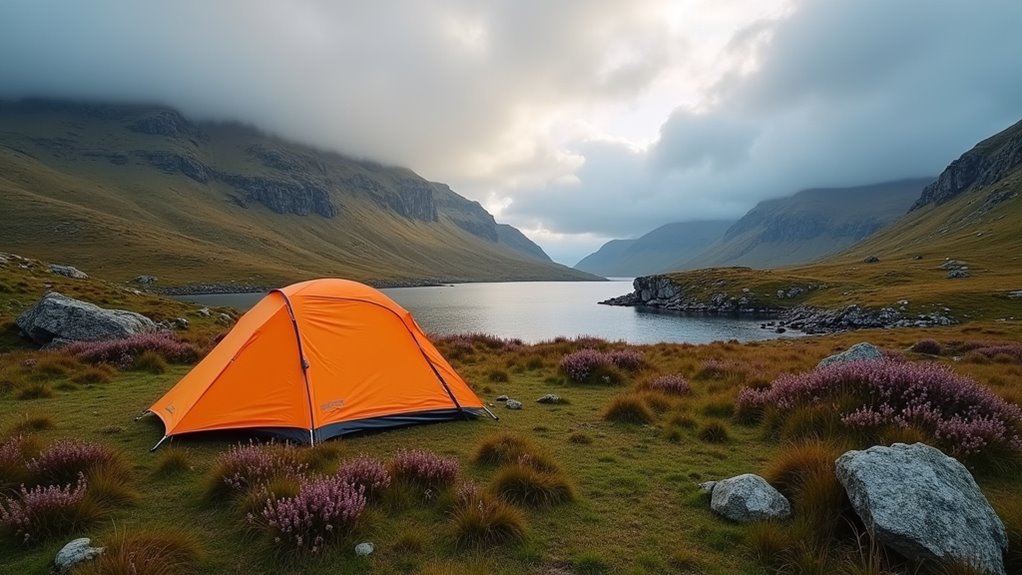 camp castle cattle mountains