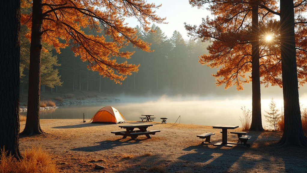 camp during off peak seasons