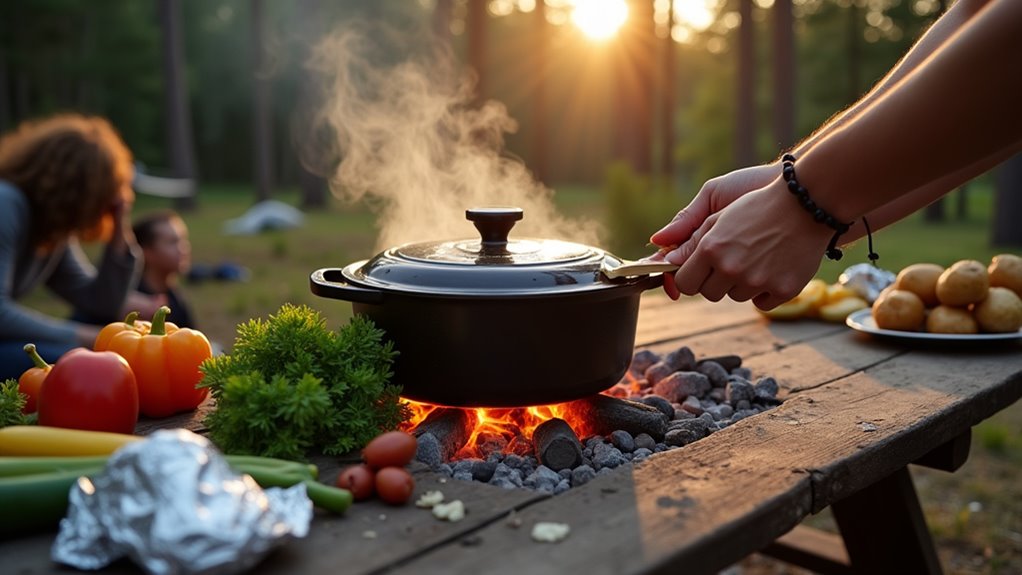 campfire cooking requires planning