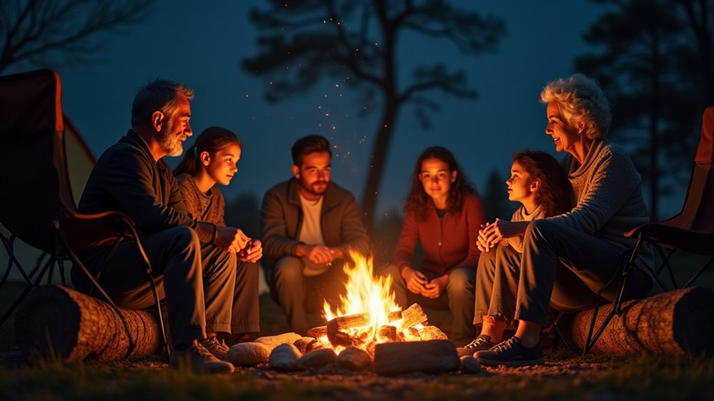 campfire sparks genuine family connection