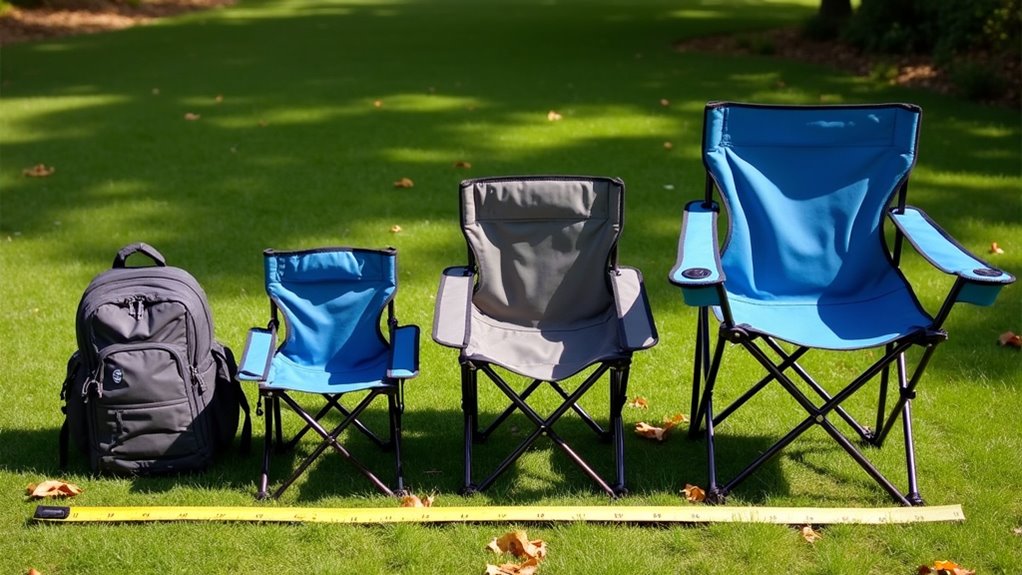 camping chair size matters