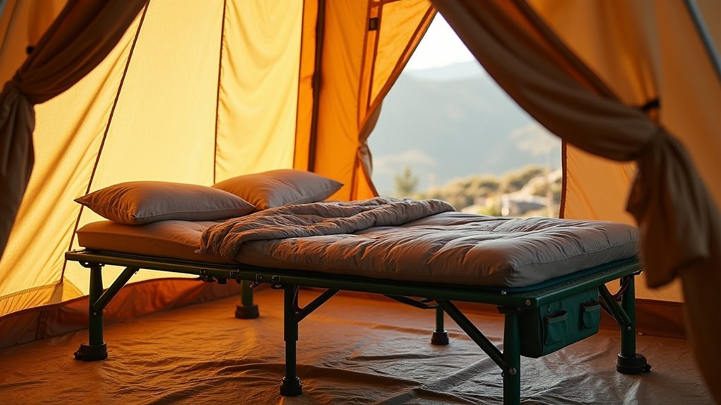 camping cot setup tips