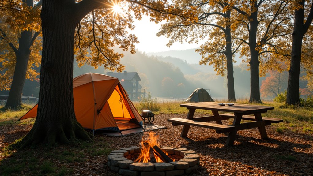 camping site options and amenities