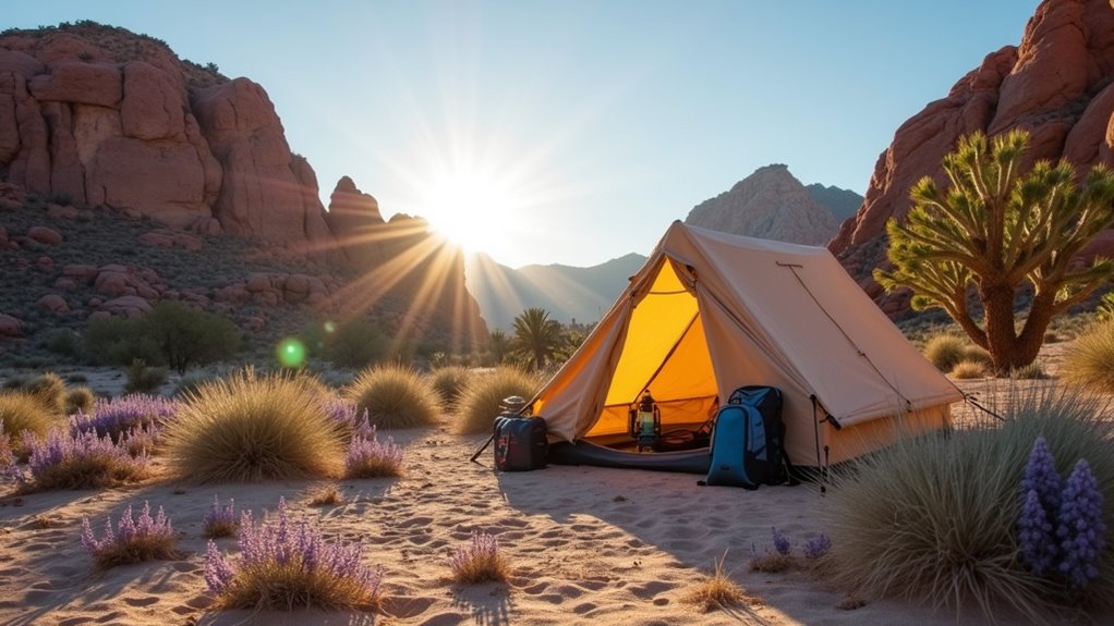 camping stargazing desert landscapes