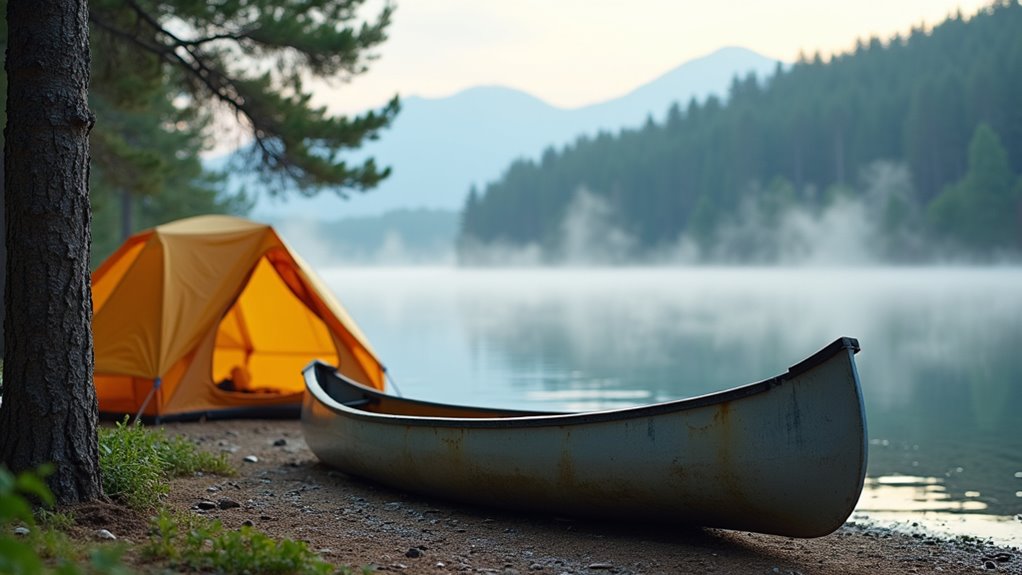 campsite near water access