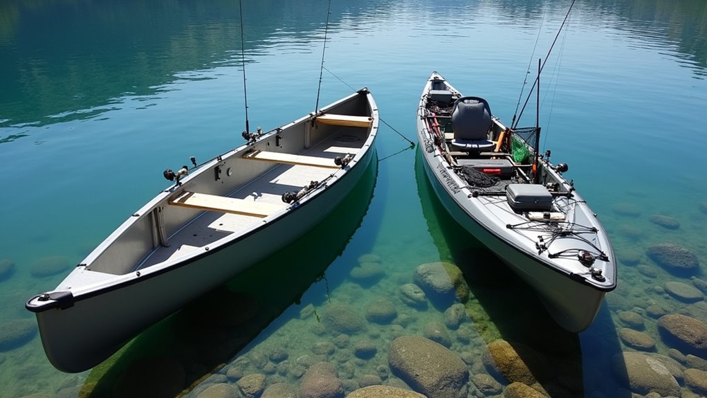 canoes offer spacious elevated seating