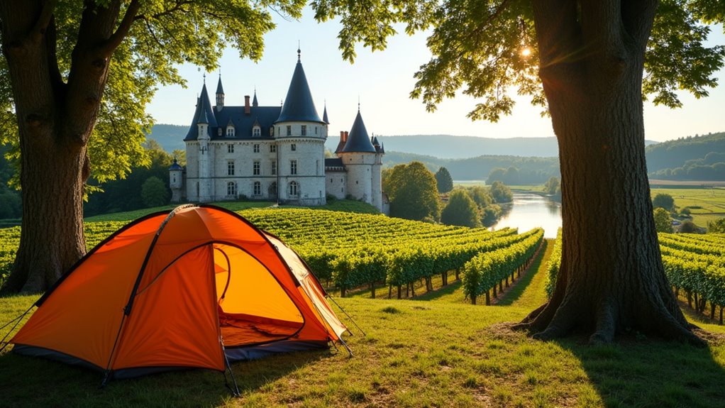 castle camping and wine