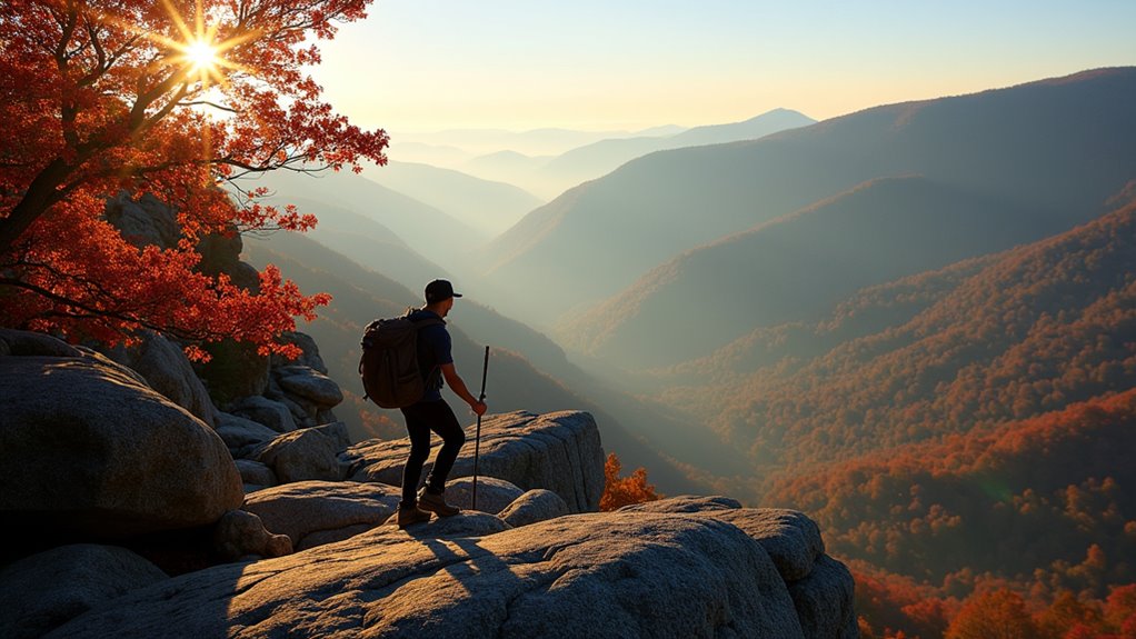 challenging rock scramble hike