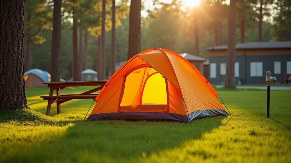 choose beginner friendly campgrounds