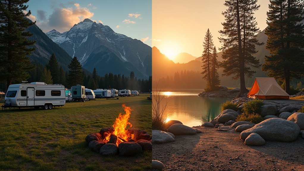 choose campsite based on needs