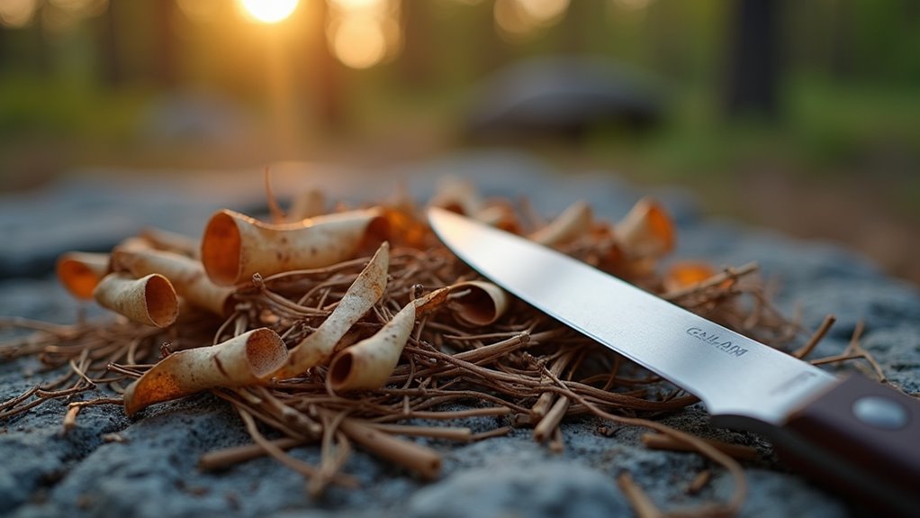 choose dry small kindling