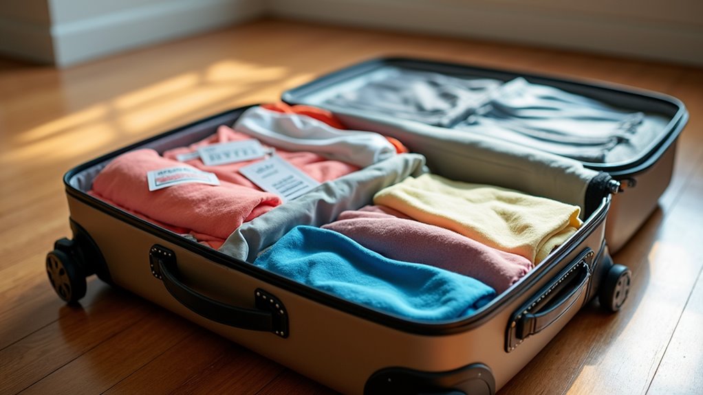 choose practical luggage labels