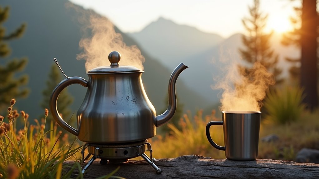 choosing camping kettle materials
