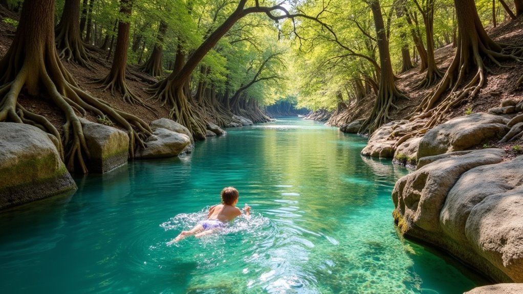 clear consistent spring fed waters