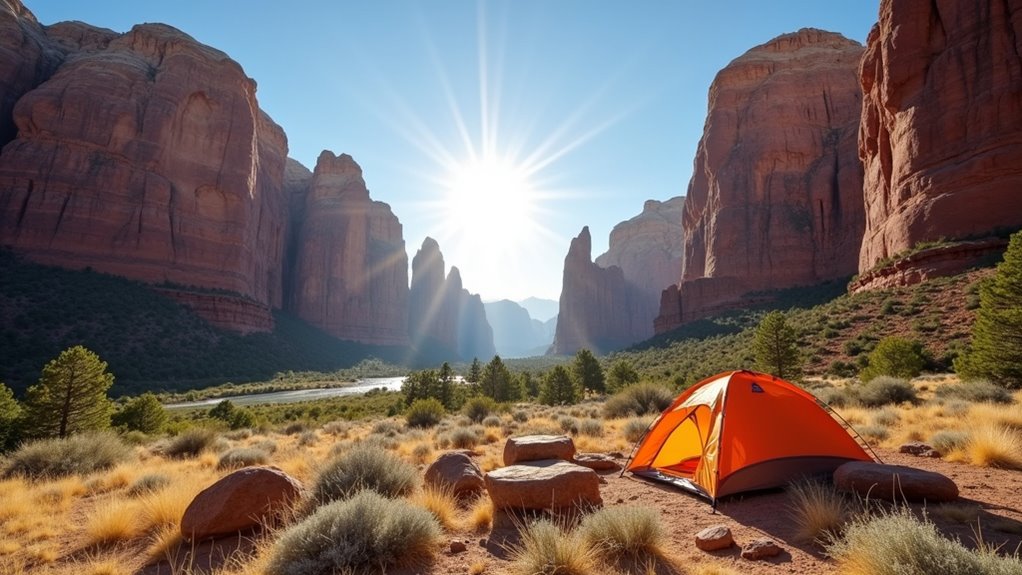 climbing camping volcanic scenery