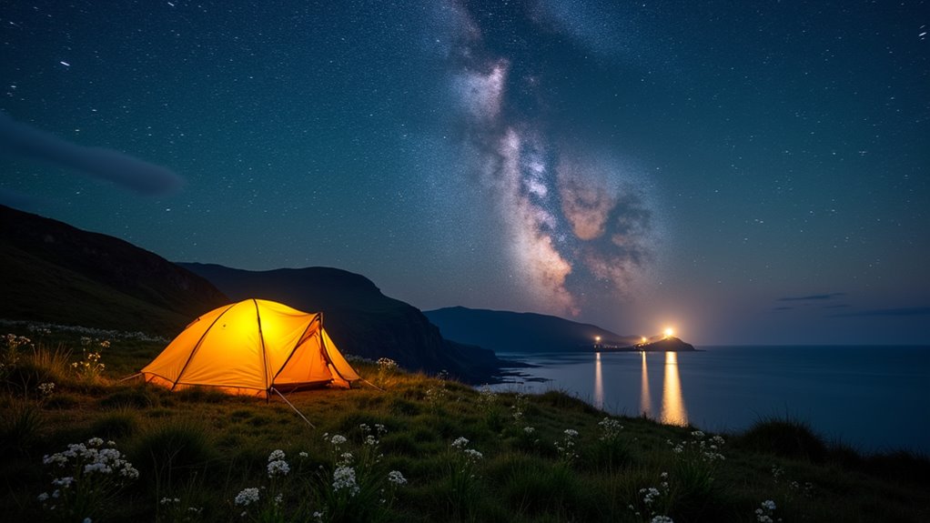 coastal camping night experience