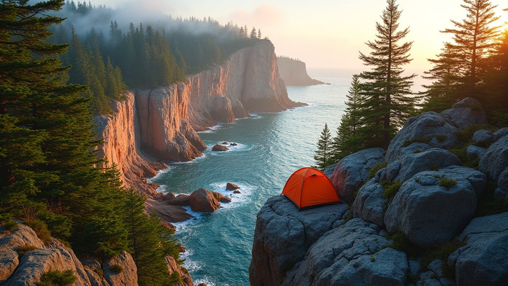 coastal camping scenic hikes
