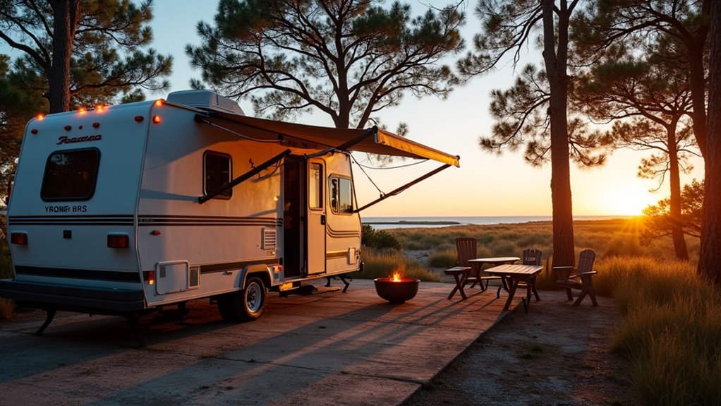 coastal camping with amenities