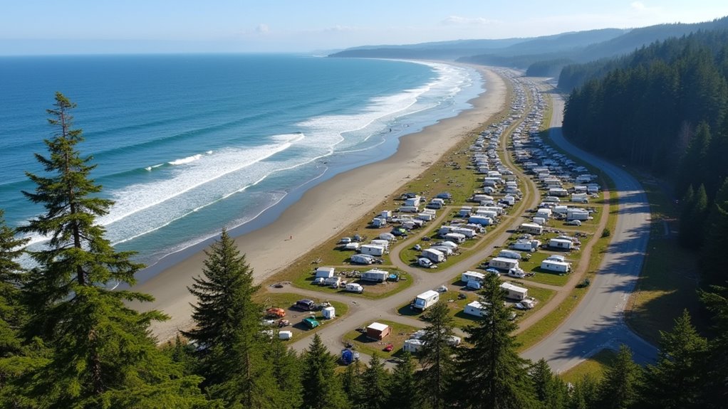 coastal park accessible via highway