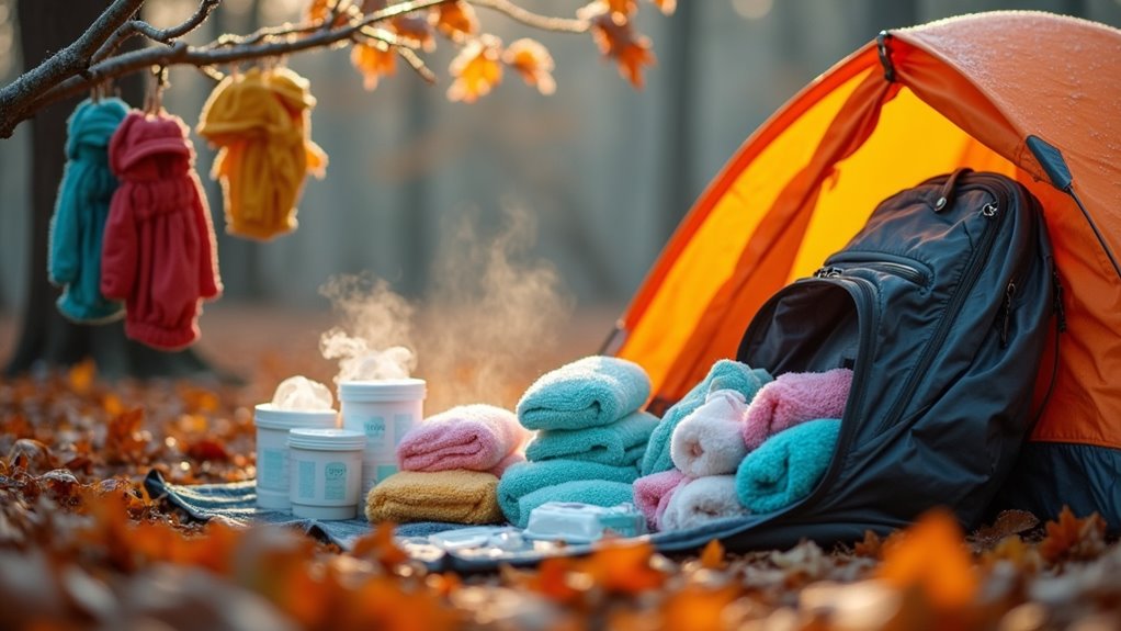 cold weather diaper change supplies