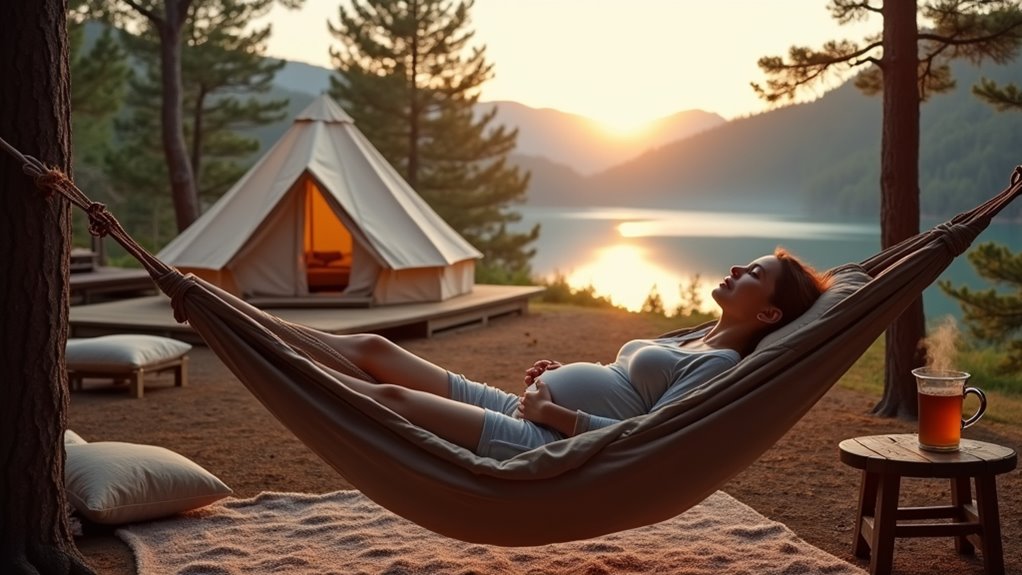 comfortable camping during pregnancy